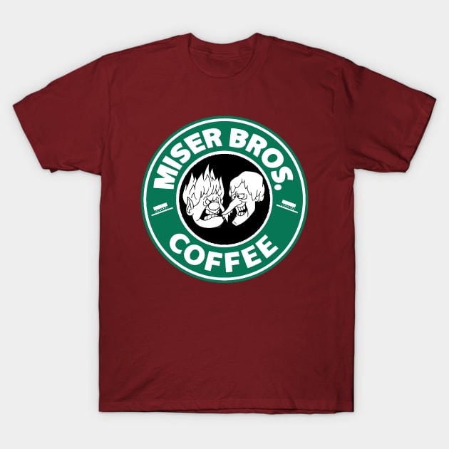 Miser Brothers Coffee T-Shirt by DrawingBarefoot